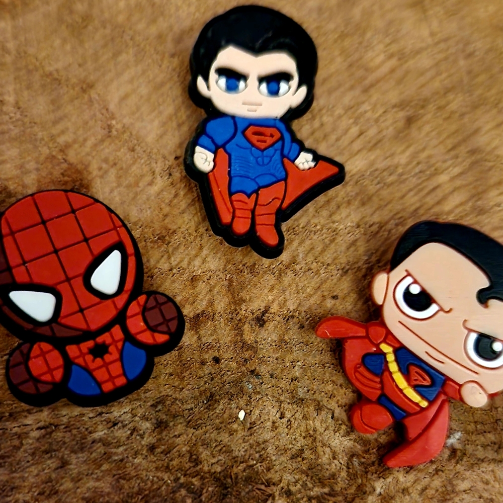 Superhero Croc Charms Lot Of 10 Or Assorted Mystery